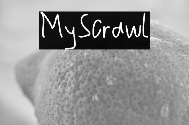 My-Scrawl Font examples