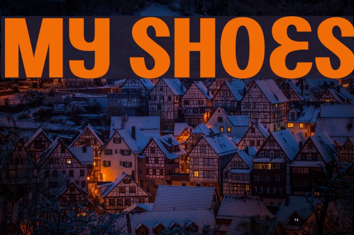 My Shoes Font examples