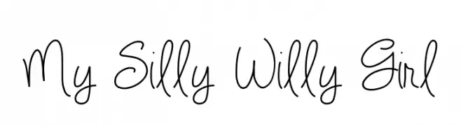 My Silly Willy Girl  Frei Schriftart Herunterladen