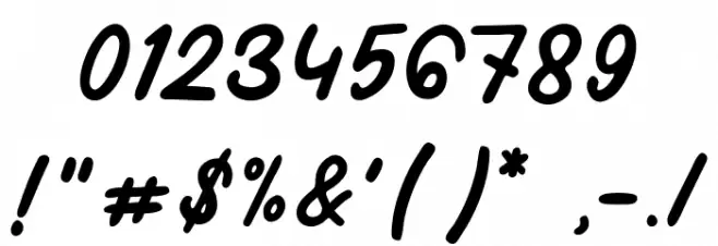 My Simple Valentine Font OTHER CHARS