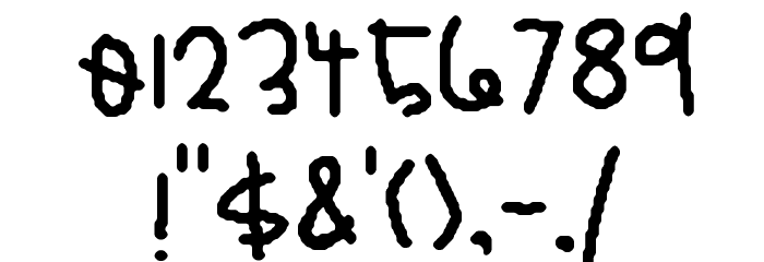 My Simplewriting Font OTHER CHARS