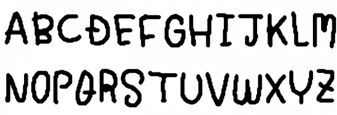 My Simplewriting 字体 大写