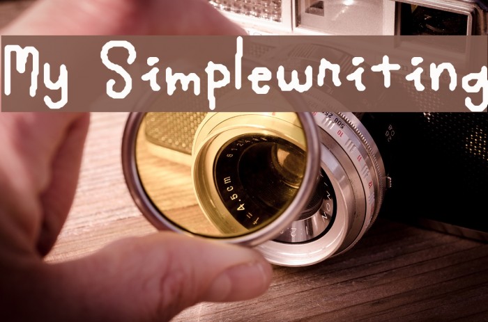My Simplewriting Font examples