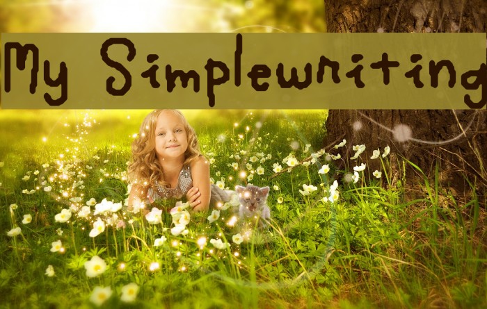 My Simplewriting Font examples