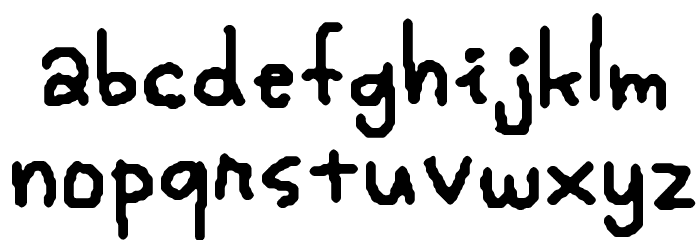 My Simplewriting Font LOWERCASE