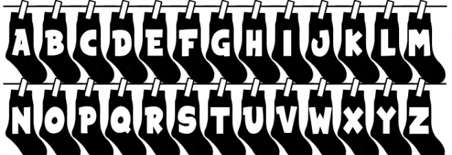 My Socks Line Schriftart Groß