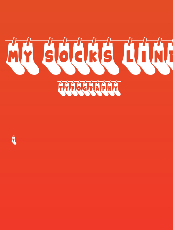 My Socks Line Poster