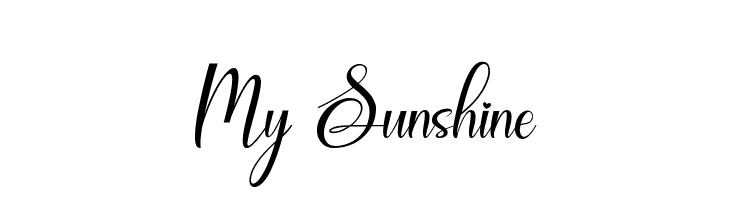 My Sunshine  لخطوط تنزيل