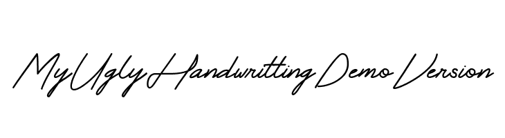 My Ugly Handwritting Demo Version  les polices de caractères gratuit tlcharger