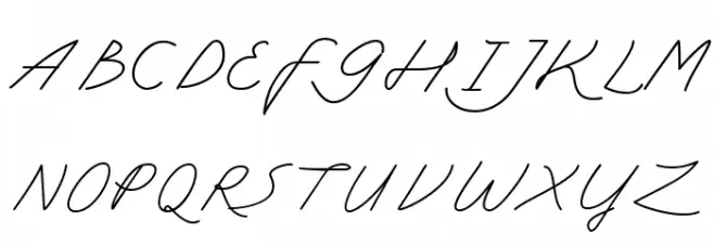 My Ugly Handwritting Demo Version 字体 大写