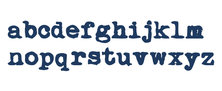 My Underwood Pro Bold Lowercase