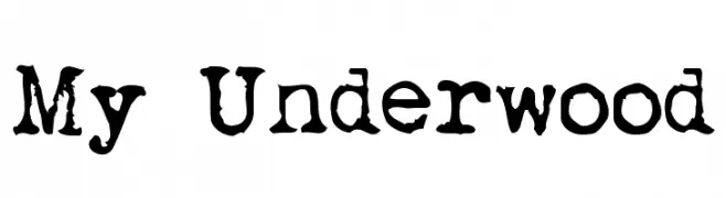 My Underwood  font caratteri gratis