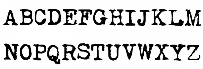My Underwood Schriftart Groß