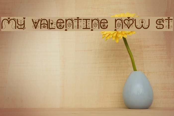My Valentine Now St Font examples