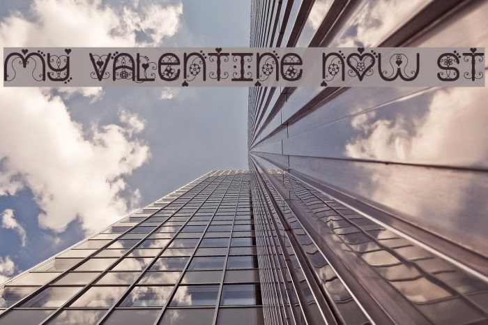 My Valentine Now St Font examples