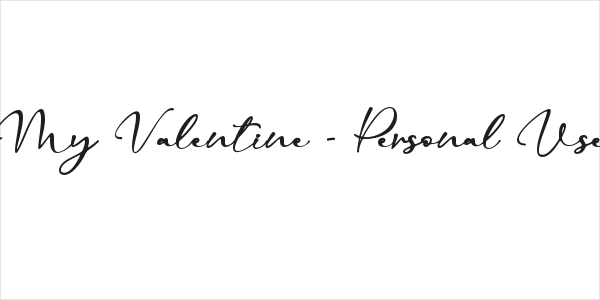 My Valentine - Personal Use Logo