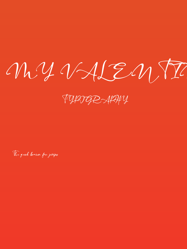 My Valentine - Personal Use Poster