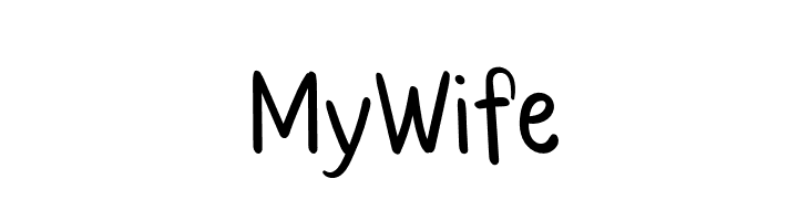 My Wife  Free Fonts Download