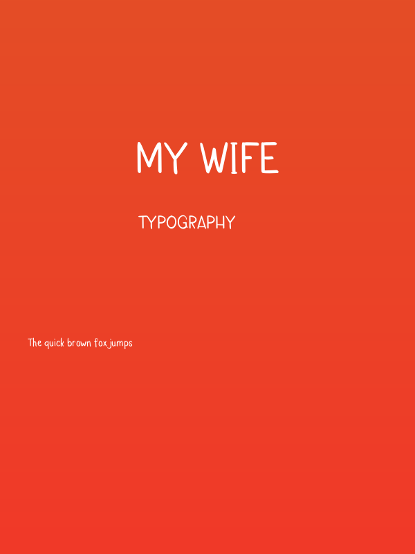 My Wife Poster