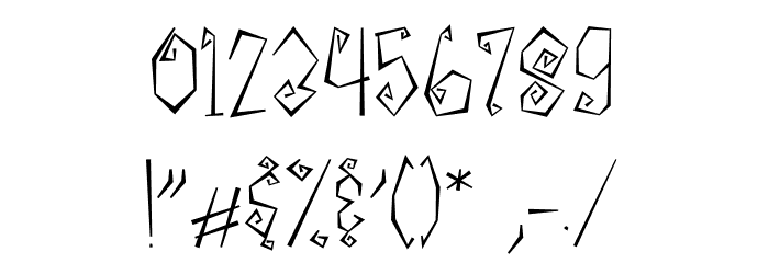 My Witcher Font OTHER CHARS