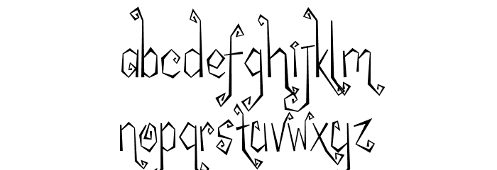 My Witcher Font LOWERCASE