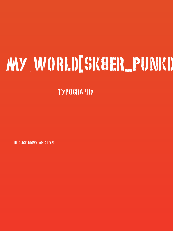 My World[sk8er_punkd@hotmail.co Poster