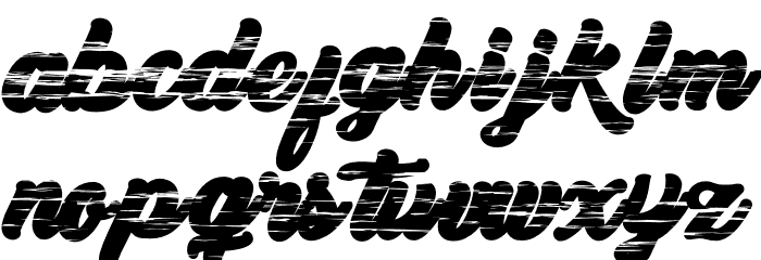 My Yanda Font LOWERCASE