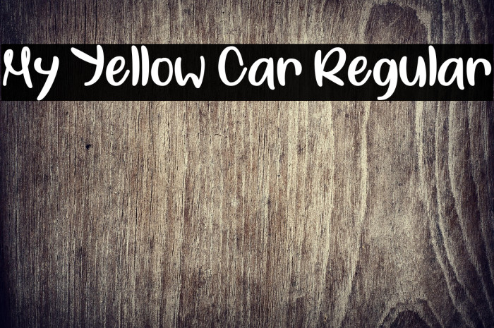 My Yellow Car Regular Example 3