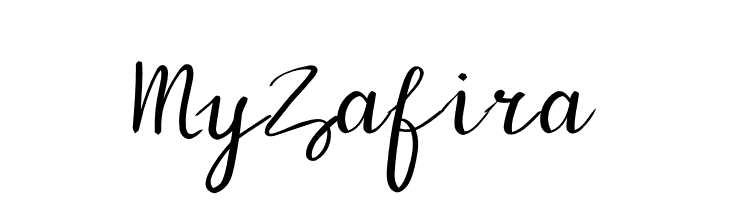My Zafira  नि: शुल्क फ़ॉन्ट्स डाउनलोड