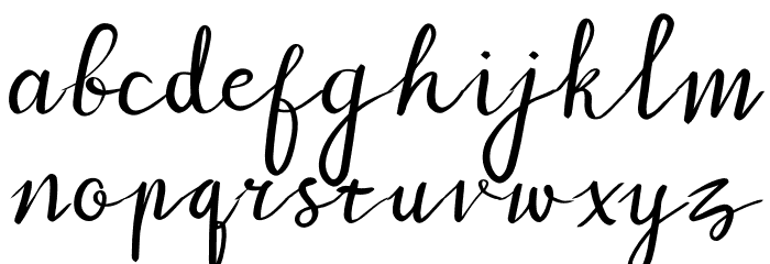 My Zafira Font LOWERCASE
