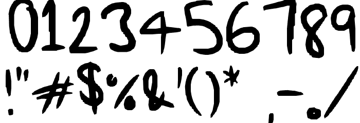 My awesomness handwriting Fuentes OTROS CHARS