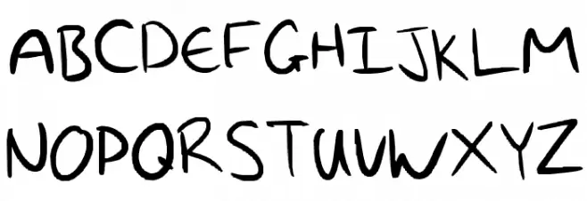My awesomness handwriting Fuentes MAYÚSCULAS