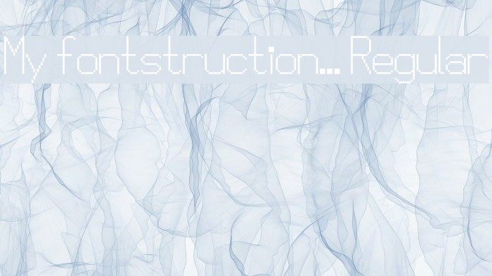 My fontstruction... Regular Font examples