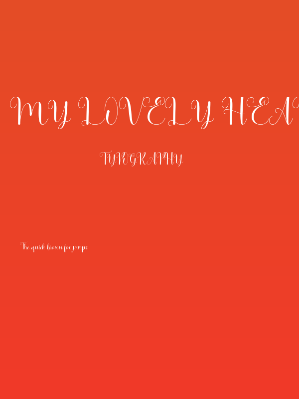 My lovely heart Poster