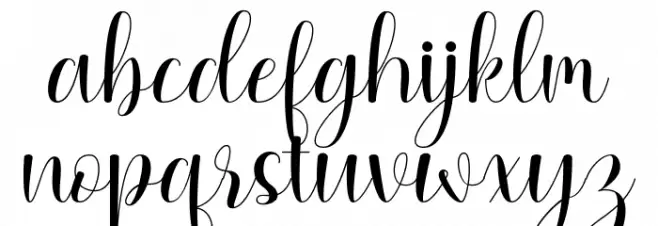 My lovely heart Schriftart Kleinbuchstaben