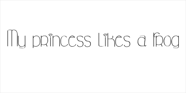 My princess likes a frog Logo