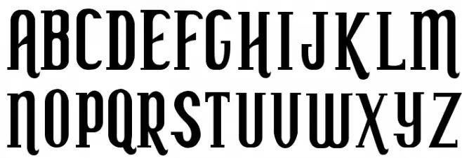 My seven T's Schriftart Groß