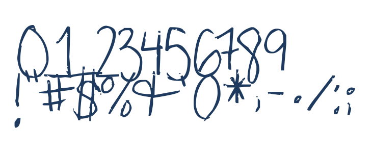 My very own handwriting. Other Characters