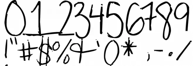 My very own handwriting. Fuentes OTROS CHARS