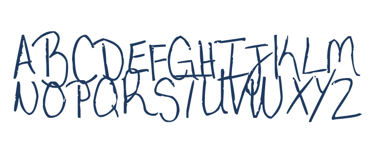 My very own handwriting. Uppercase