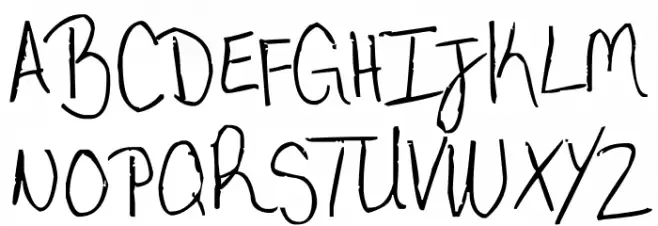 My very own handwriting. Fuentes MAYÚSCULAS