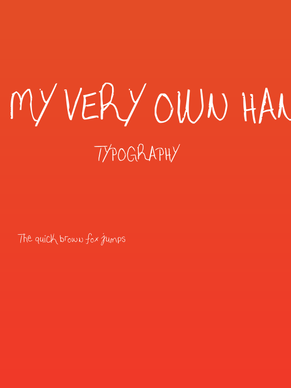 My very own handwriting. Poster