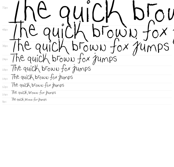 My very own handwriting. Waterfall