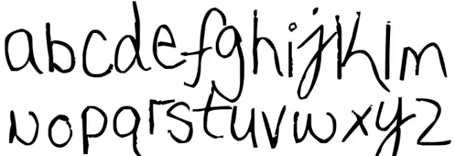 My very own handwriting. Fuentes MINÚSCULAS