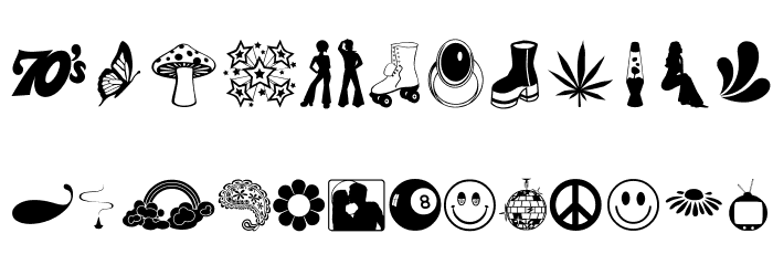 My70sDingOT Font LOWERCASE