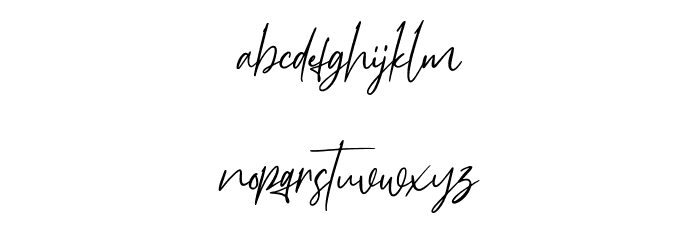MyAutumn Font LOWERCASE