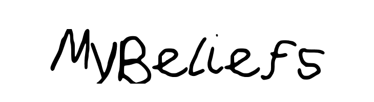 MyBeliefs Font