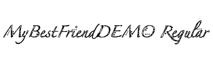 MyBestFriendDEMO Regular Font