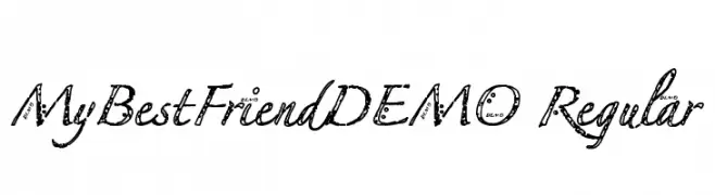 MyBestFriendDEMO Regular  Free Fonts Download