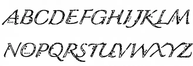 MyBestFriendDEMO Regular フォント 大文字